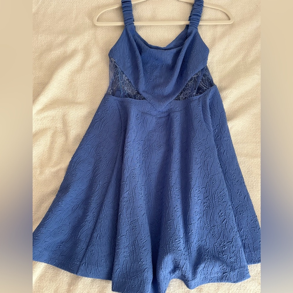 Free People Periwinkle Lace Dress